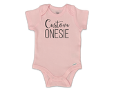 Custom Pink Short Sleeve Onesie